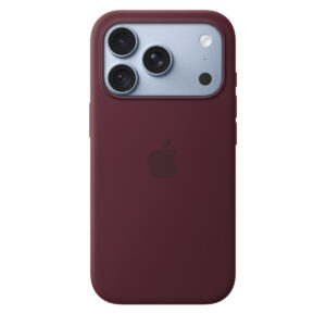 iPhone 18 Pro Silicone Case with MagSafe in Burgundy