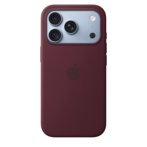 iPhone 18 Pro Silicone Case with MagSafe in Burgundy