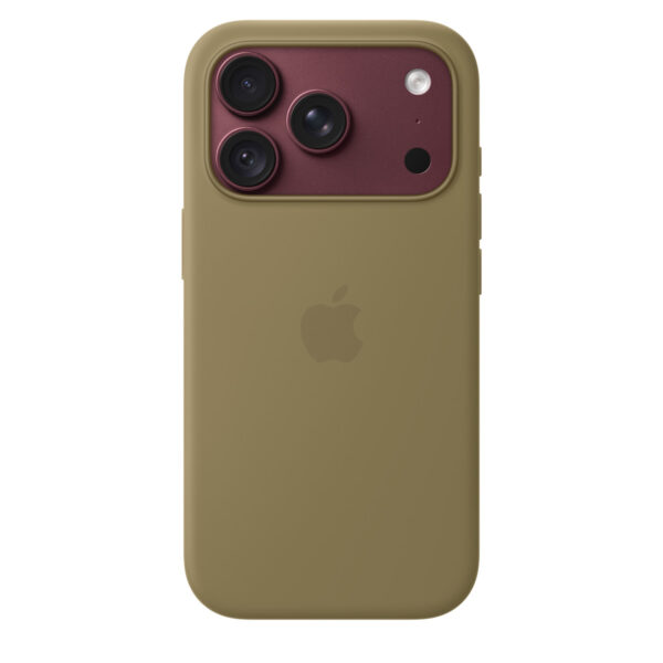 iPhone 18 Pro Silicone Case with MagSafe in Olive