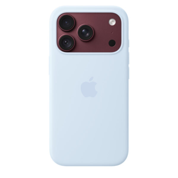 iPhone 18 Pro Silicone Case with MagSafe in Crisp Blue