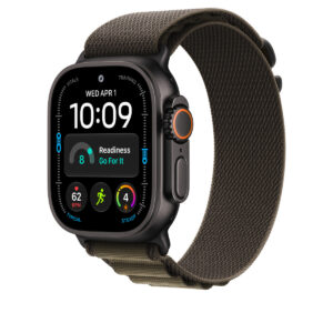 Apple Watch Alpine Loop in Dark Olive