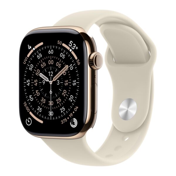 Apple Watch Series 11, Gold Titanium case