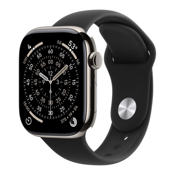 Apple Watch Series 11, Natural Titanium case