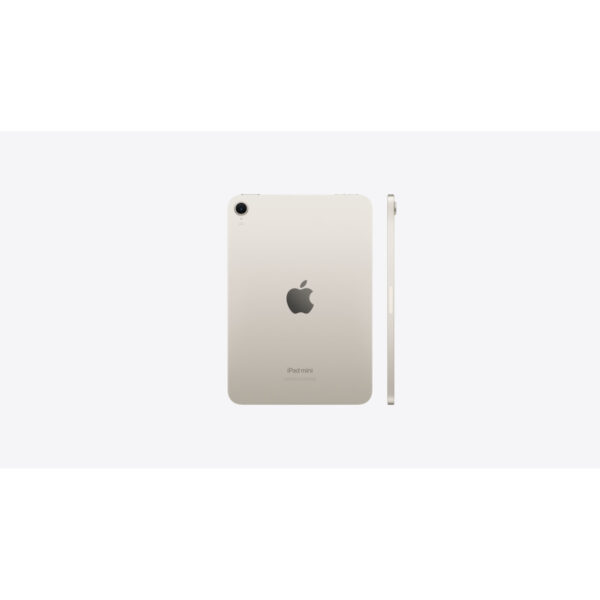 iPad mini (A17 Pro) in Starlight, back and side