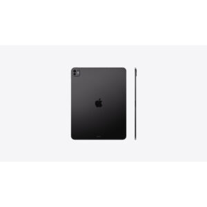 iPad Pro 13-inch (M5) in Space Black, back and side