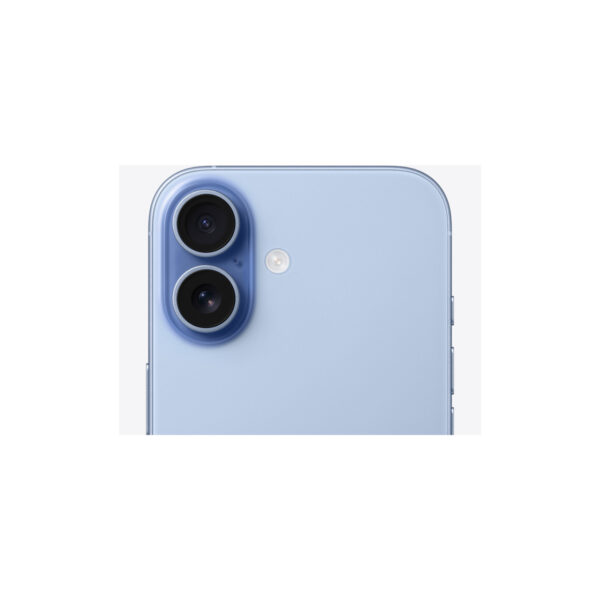 iPhone 17 in Mist Blue, camera close-up