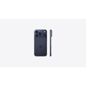 iPhone 17 Pro Max in Deep Blue, back and side