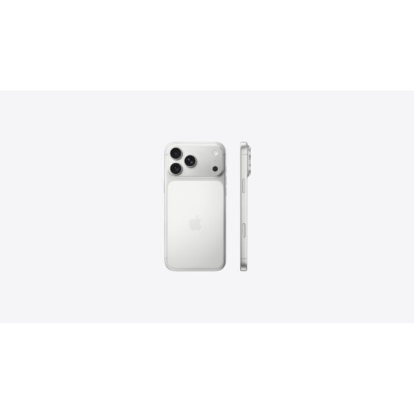 iPhone 17 Pro Max in Silver, back and side