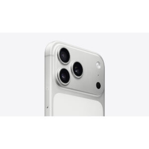 iPhone 17 Pro Max in Silver, camera close-up