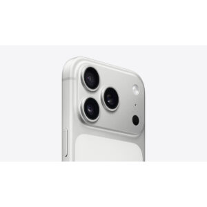 iPhone 17 Pro in Silver, camera close-up