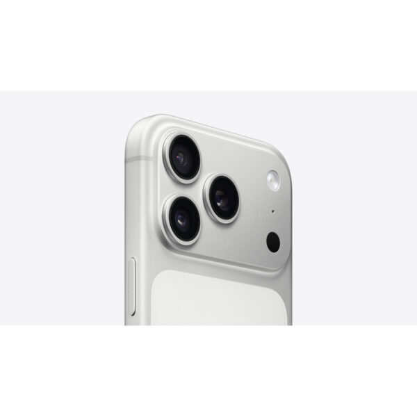 iPhone 17 Pro in Silver, camera close-up