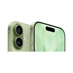 iPhone 17 in Sage, back and front
