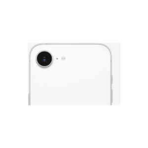 iPhone 17e in White, camera close-up