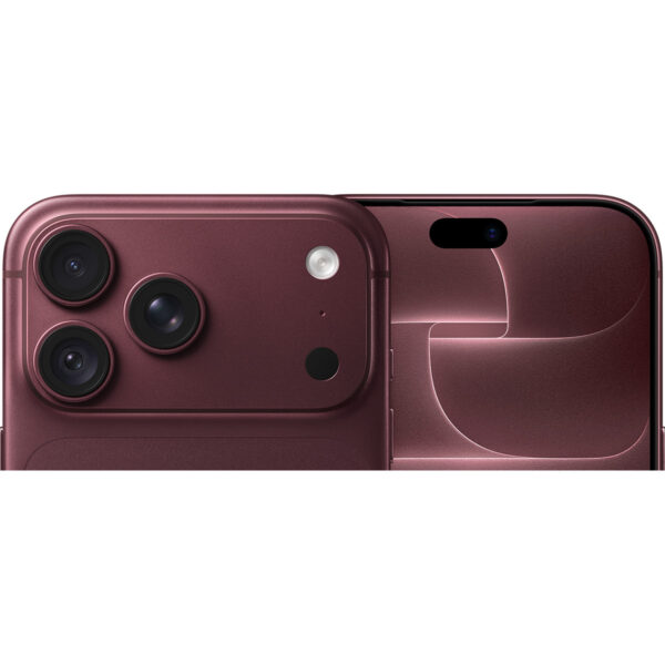 iPhone 18 Pro Max in Burgundy, back and front
