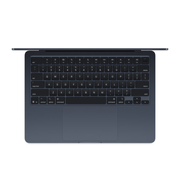 MacBook Air 13-inch (M5) in Midnight, keyboard view