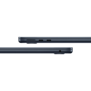 MacBook Air 13-inch (M5) in Midnight, side ports