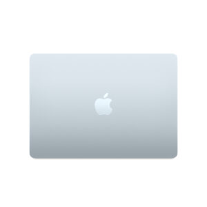 MacBook Air 13-inch (M5) in Sky Blue, lid closed