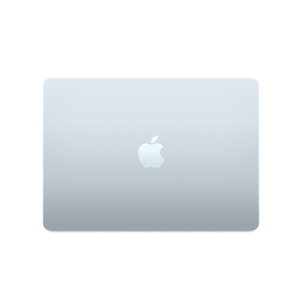 MacBook Air 13-inch (M5) in Sky Blue, lid closed