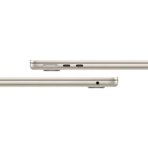 MacBook Air 13-inch (M5) in Starlight, side ports