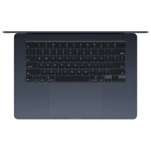 MacBook Air 15-inch (M4) in Midnight, keyboard view