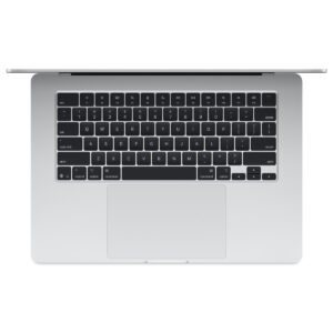 MacBook Air 15-inch (M4) in Silver, keyboard view
