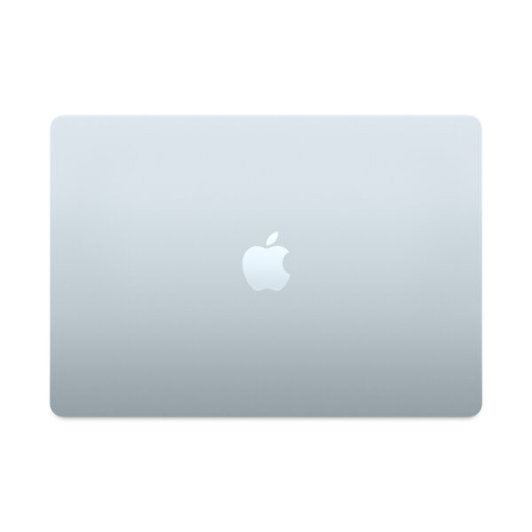 MacBook Air 15-inch (M4) in Sky Blue, lid closed