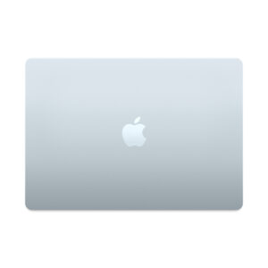 MacBook Air 15-inch (M5) in Sky Blue, lid closed