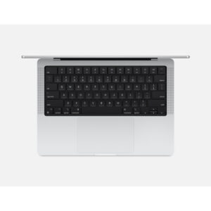 MacBook Pro 14-inch (M5, M5 Pro, M5 Max) in Silver, keyboard view
