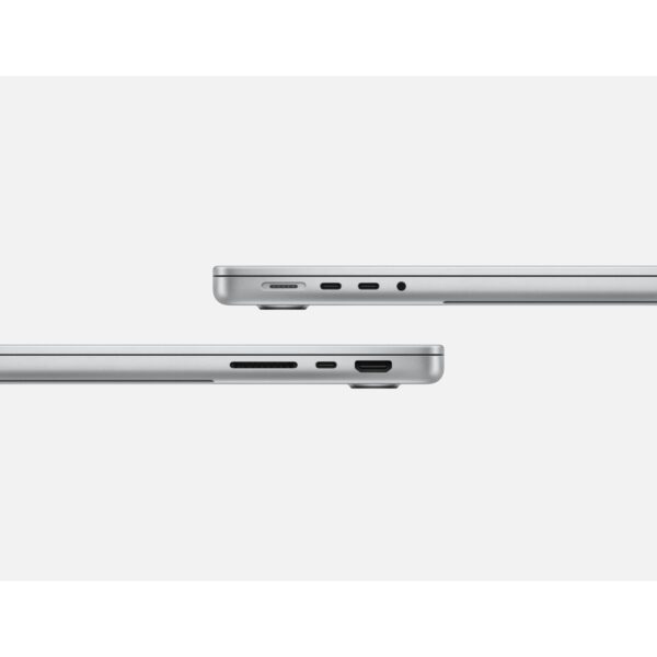 MacBook Pro 14-inch (M5, M5 Pro, M5 Max) in Silver, side ports