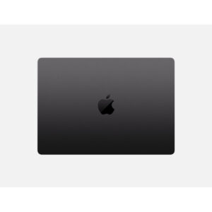 MacBook Pro 14-inch (M5, M5 Pro, M5 Max) in Space Black, lid closed