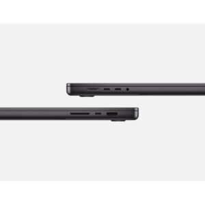 MacBook Pro 16-inch (M5 Pro, M5 Max) in Space Black, side ports