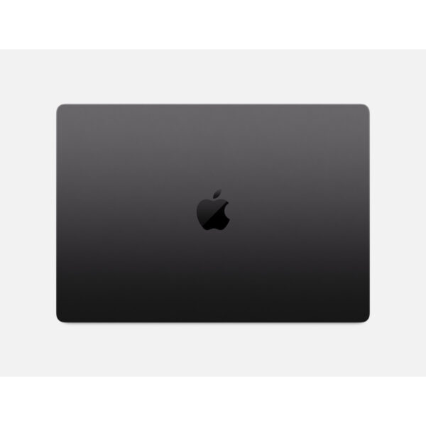 MacBook Pro 16-inch (M5 Pro, M5 Max) in Space Black, lid closed